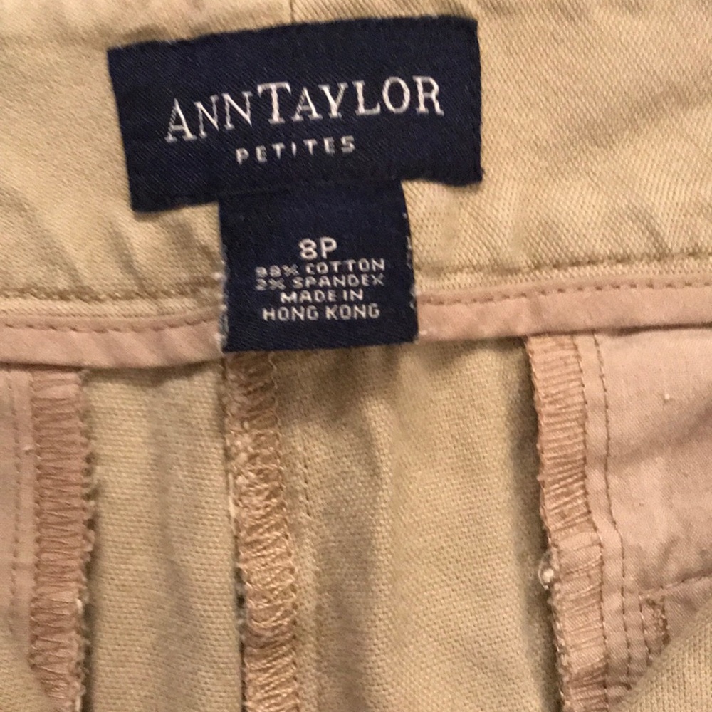 Ann Taylor Petites Khaki Pants - Picture 2 of 8